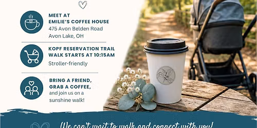 Coffee conversation and sunshine walk