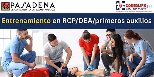 Entrenamiento en RCP\/DEA\/primeros auxilios - [CLASE EN ESPA\u00d1OL]