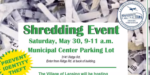 Document destruction\/food drive event scheduled