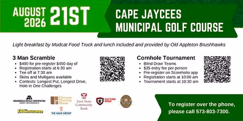 SEMO Contractors Networking Benefit Golf and Cornhole Tournament