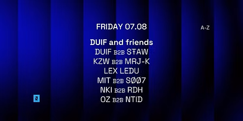 TOFFLER Presents DUIF and friends