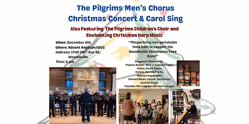 The Pilgrims Men's Chorus Christmas Concert & Carol Sing