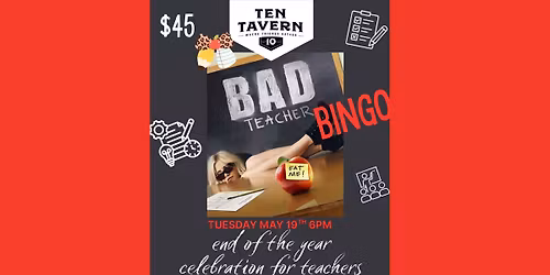 Bad Teacher Bingo
