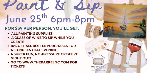 Paint and Sip June 2026