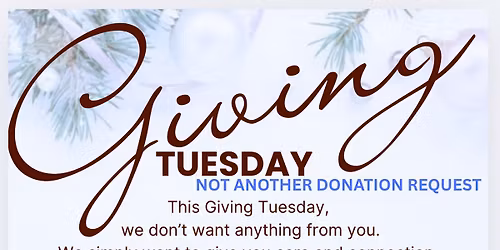 Giving Tuesday: Gift for Those Grieving 