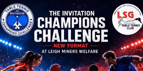 The Martin Machin Champions Challenge - new format event! Starting 3pm!