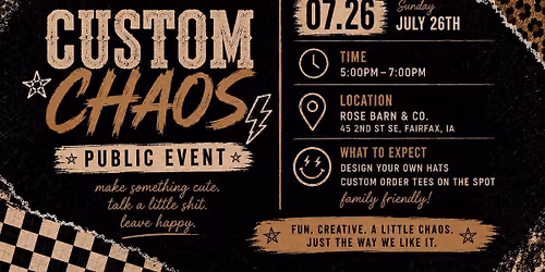 custom chaos | public event | swisher