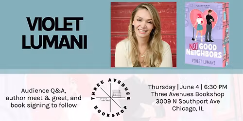Author event with Violet Lumani