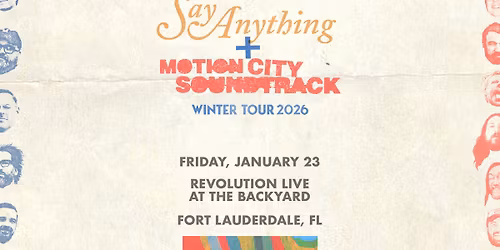 SAY ANYTHING AND MOTION CITY SOUNDTRACK - WINTER TOUR 2026