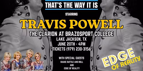 "Elvis, That's The Way It Is," staring Travis Powell presented by Steve Fountain.
