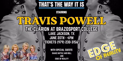 "Elvis, That's The Way It Is," staring Travis Powell presented by Steve Fountain.