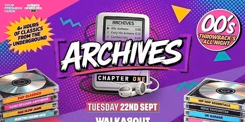 ARCHIVES - The UK's Newest Throwback Party | Plymouth Freshers 2026