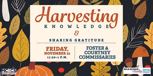 MilSpouse Pop-Up Event: Harvesting Knowledge & Sharing Gratitude
