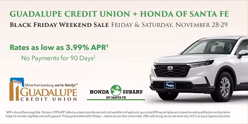 Honda of Santa Fe & Guadalupe Credit Union Car Sale Event