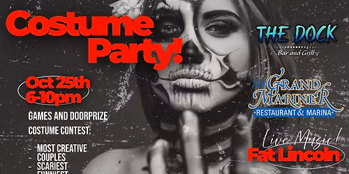 Halloween Costume Party at THE DOCK Bar & Grill!!!