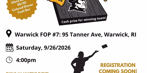 3rd Annual Gerald Habershaw Memorial Scholarship Cornhole Tournament