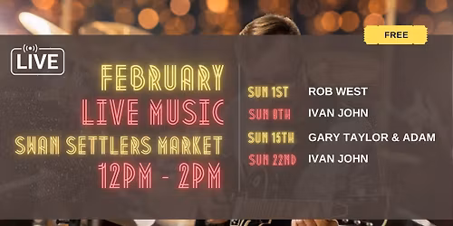 Live Music This February - Rob West