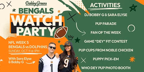 BARK & BENGALS \u2022 A Dog-Friendly Bengals Watch Party!