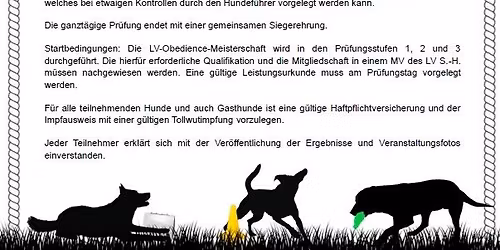 OBEDIENCE - Landesmeisterschaft 2026