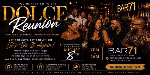 DOLCE REUNION IS HERE!