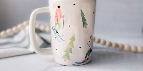 01\/15 Pottery Painting: Skiing Mug