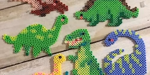 Tween Crafternoon: Perler Bead Dinos
