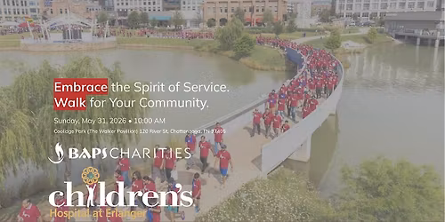 Embrace the Spirit of Service.  Walk for Your Community.
