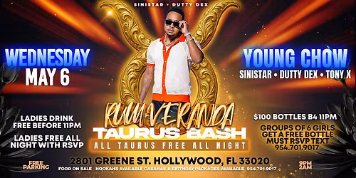 Rum Veranda - Taurus Bash