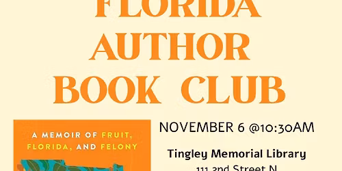 Florida Author Book Club- The Mango Tree: A Memoir of Fruit, Florida, and Felony