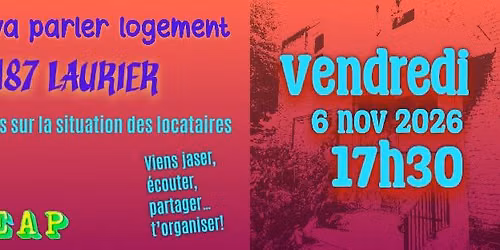 Cercle d'\u00e9changes sur la situation des locataires