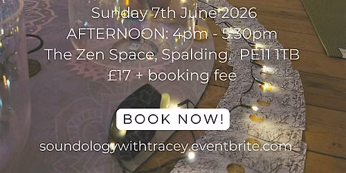 Afternoon Sound Bath With Guided Meditation - 7th June 2026