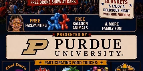 6\/27\/26 Star Spangled Skies Drone Show with Friends of Fred Food Truck Feast-ival