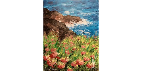 Where the Sea Meets the Blooming Garden - Paint and Sip in Denver | Classpop!\u2122