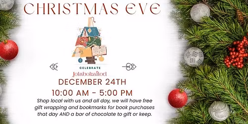 Christmas Eve Jolabokaflod Celebration