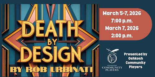 Death by Design by Rob Urbinati-Presented by Oshkosh Community Players