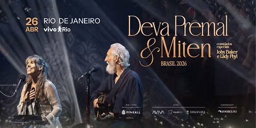 Deva Premal & Miten | Concerto no Rio de Janeiro \u2013 Brasil 2026