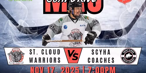 St Cloud Warriors vs SCYHA Coaches Hockey Game
