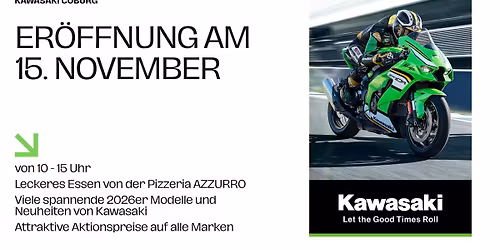 Er\u00f6ffnung Kawasaki Coburg + Saisonabschluss