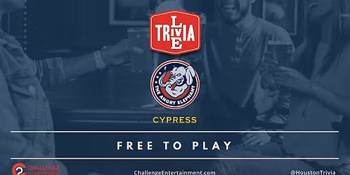 Weekly Live Trivia Nights at the Angry Elephant