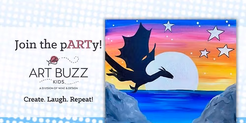 14 Seats Left! Sunset Dragon | Ages 6+ | Art Buzz Kids