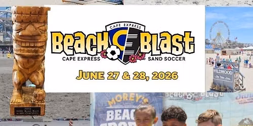 2026 Cape Express Beach Blast Sand Soccer Tournament at Morey's Piers