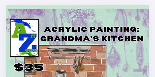 Acrylic Painting: Grandma\u2019s Kitchen