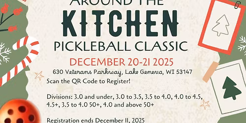 Rockin Around the Kitchen Winter Pickleball Tournament