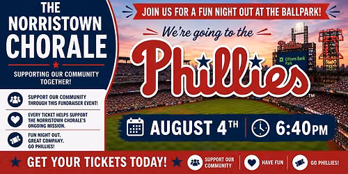 The Norristown Chorale Night Out @ The Phillies