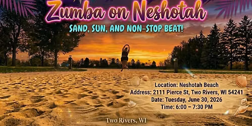 Zumba on Neshotah Beach