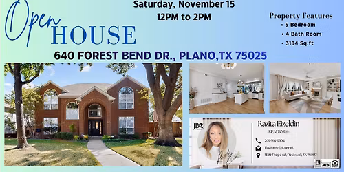 Open House in Plano!!!