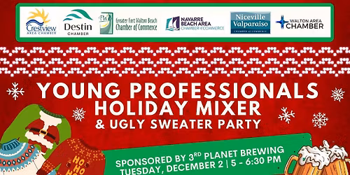 Multi-Chamber Young Professionals Holiday Mixer & Ugly Sweater Party Sponsored by 3rd Planet Brewing