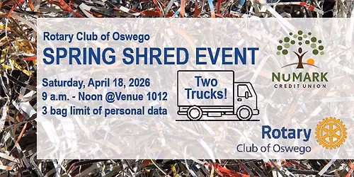 Rotary Club of Oswego Spring Shred Event 
