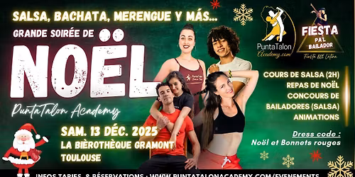 Grande soir\u00e9e de No\u00ebl Salsa y mas - PuntaTalon Academy