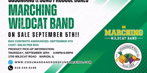 Marching Wildcat Band Produce Box Fundraiser